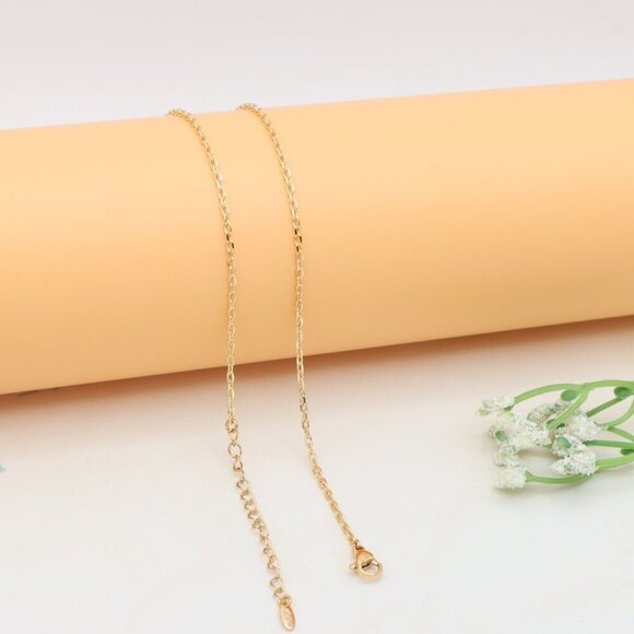 Elegant Rose Gold Necklace with Teardrop CZ Pendant, XPNL0407 - Picture 11 of 12